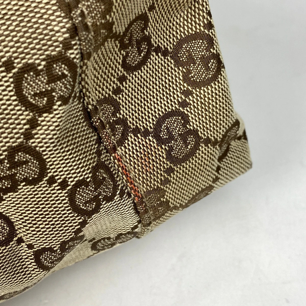 Gucci handbag canvas beige GG brown Hobo One Shoulder